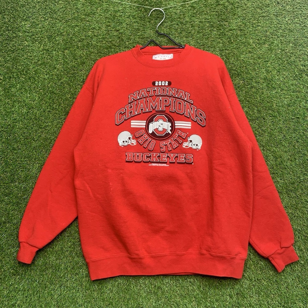 Vintage Ohio State Sweatshirt Mens XL Buckeyes National Champions 2002 2000s